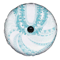 Aloha Lei Onaona Spare Tire Cover Teal Hawaiian Tribal Pattern