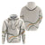 Aloha Lei Mikioi Hoodie Beige Polynesian Tribal Tatau Pattern