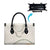 Aloha Lei Mikioi Leather Bag Beige Polynesian Tribal Tatau Pattern - Polynesian Pride