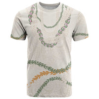 Aloha Lei Mikioi T Shirt Beige Polynesian Tribal Tatau Pattern LT9 Beige - Polynesian Pride