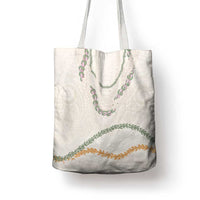 Aloha Lei Mikioi Tote Bag Beige Polynesian Tribal Tatau Pattern LT9 - Polynesian Pride