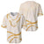 Aloha Lei Mikioi Baseball Jersey Gold Polynesian Tribal Tatau Pattern