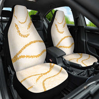 Aloha Lei Mikioi Car Seat Cover Gold Polynesian Tribal Tatau Pattern