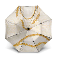 Aloha Lei Mikioi Umbrella Gold Polynesian Tribal Tatau Pattern - Polynesian Pride