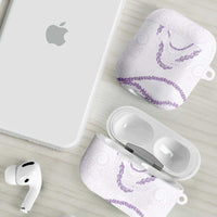 Aloha Lei Mikioi AirPods Case Purple Polynesian Tribal Tatau Pattern - Polynesian Pride