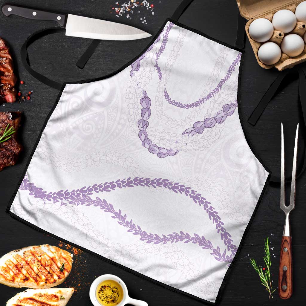 Aloha Lei Mikioi Apron Purple Polynesian Tribal Tatau Pattern - Polynesian Pride