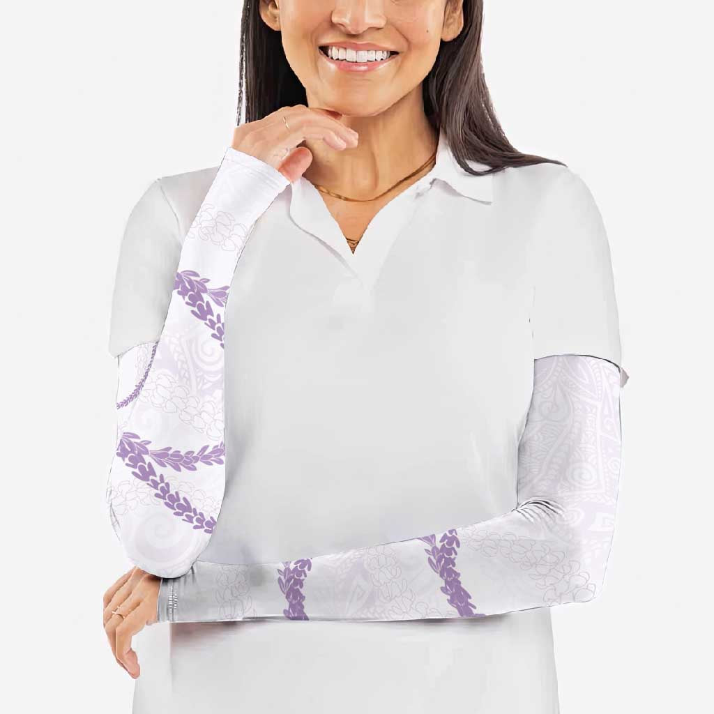 Aloha Lei Mikioi Arm Sleeves Purple Polynesian Tribal Tatau Pattern - Polynesian Pride