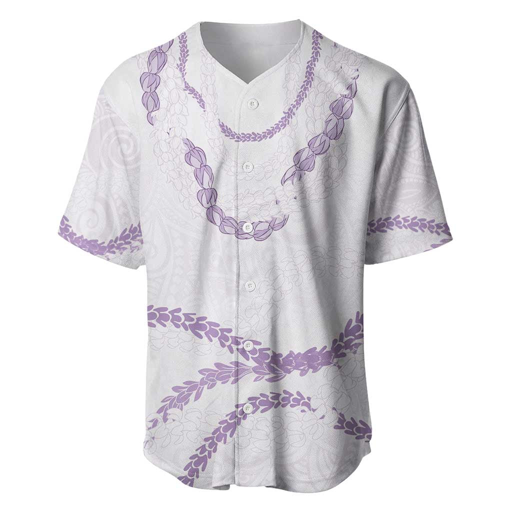 Aloha Lei Mikioi Baseball Jersey Purple Polynesian Tribal Tatau Pattern LT9 Purple - Polynesian Pride