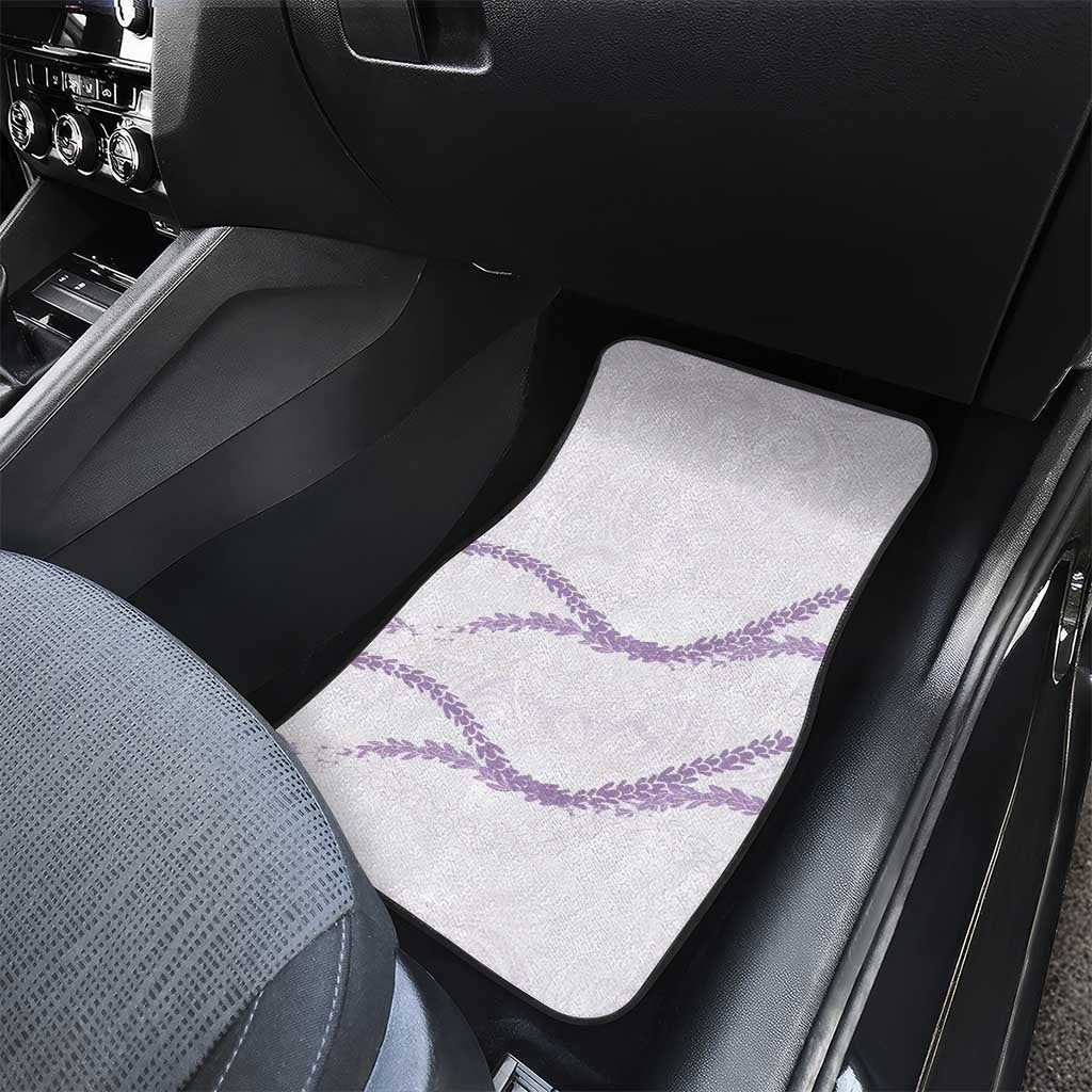 Aloha Lei Mikioi Car Mats Purple Polynesian Tribal Tatau Pattern LT9 - Polynesian Pride