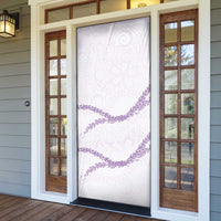 Aloha Lei Mikioi Door Cover Purple Polynesian Tribal Tatau Pattern - Polynesian Pride