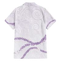 Aloha Lei Mikioi Hawaiian Shirt Purple Polynesian Tribal Tatau Pattern