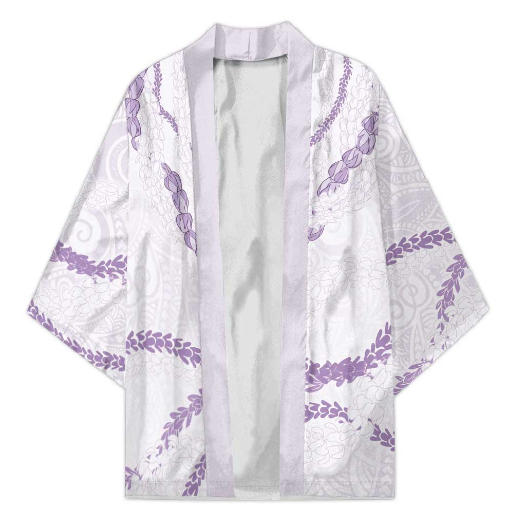 Aloha Lei Mikioi Kimono Purple Polynesian Tribal Tatau Pattern - Polynesian Pride