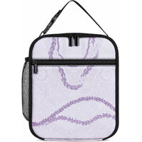 Aloha Lei Mikioi Lunch Bag Purple Polynesian Tribal Tatau Pattern LT9 10.2 × 8.3 × 4.3 inch Purple - Polynesian Pride