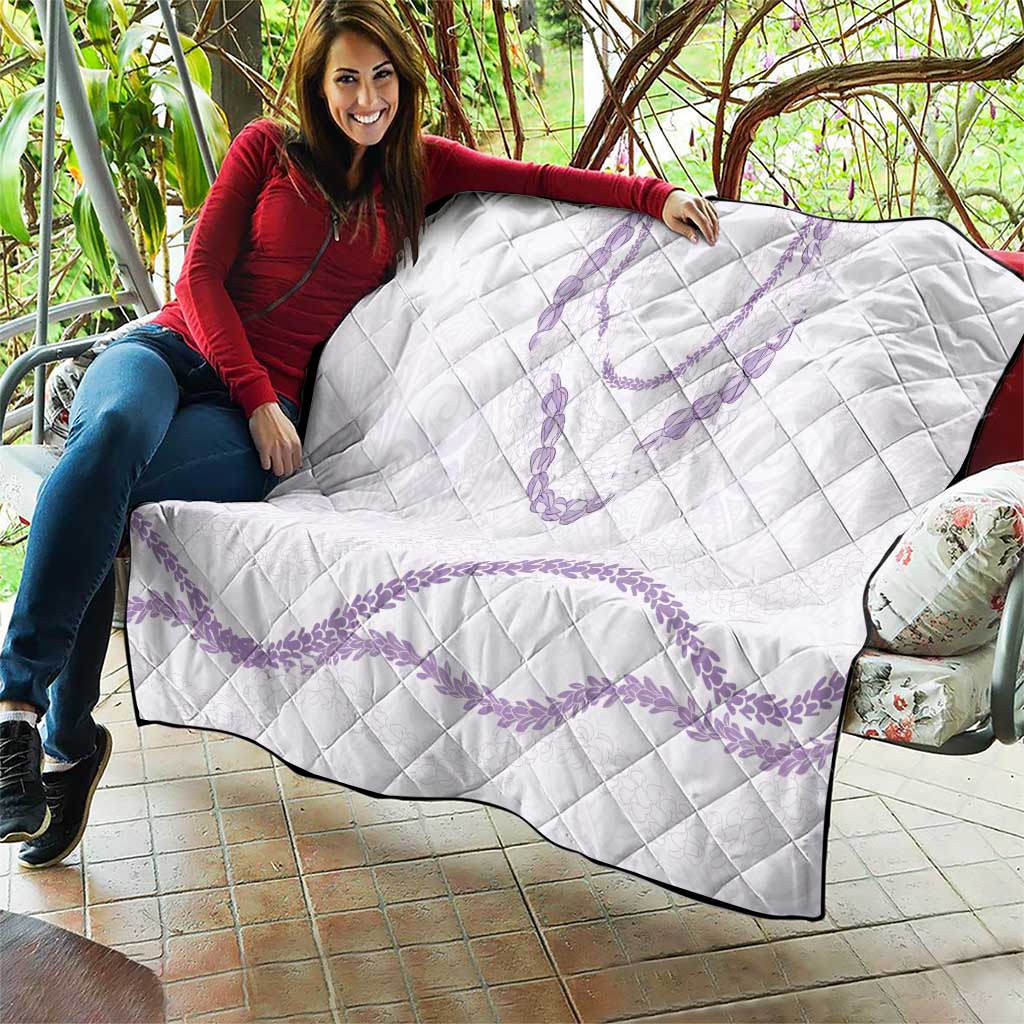 Aloha Lei Mikioi Quilt Purple Polynesian Tribal Tatau Pattern