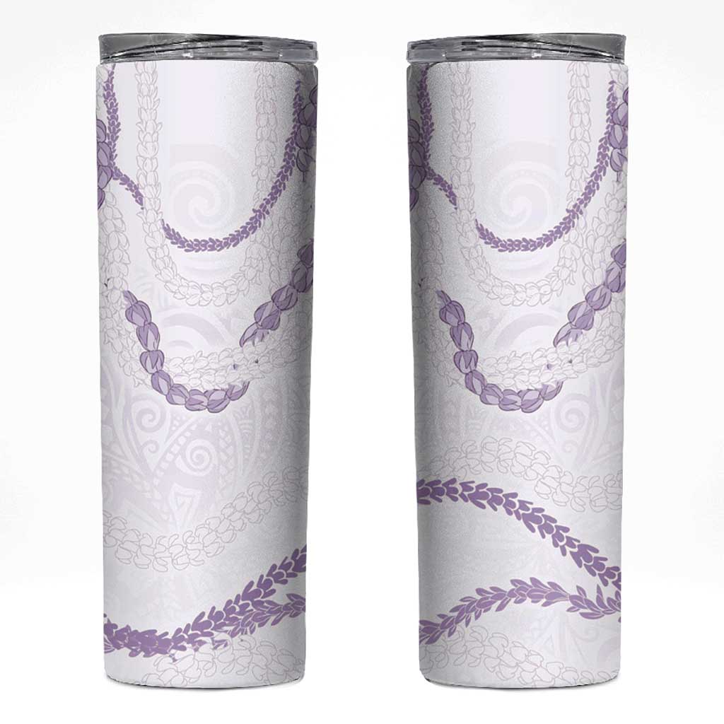 Aloha Lei Mikioi Skinny Tumbler Purple Polynesian Tribal Tatau Pattern LT9 Purple - Polynesian Pride
