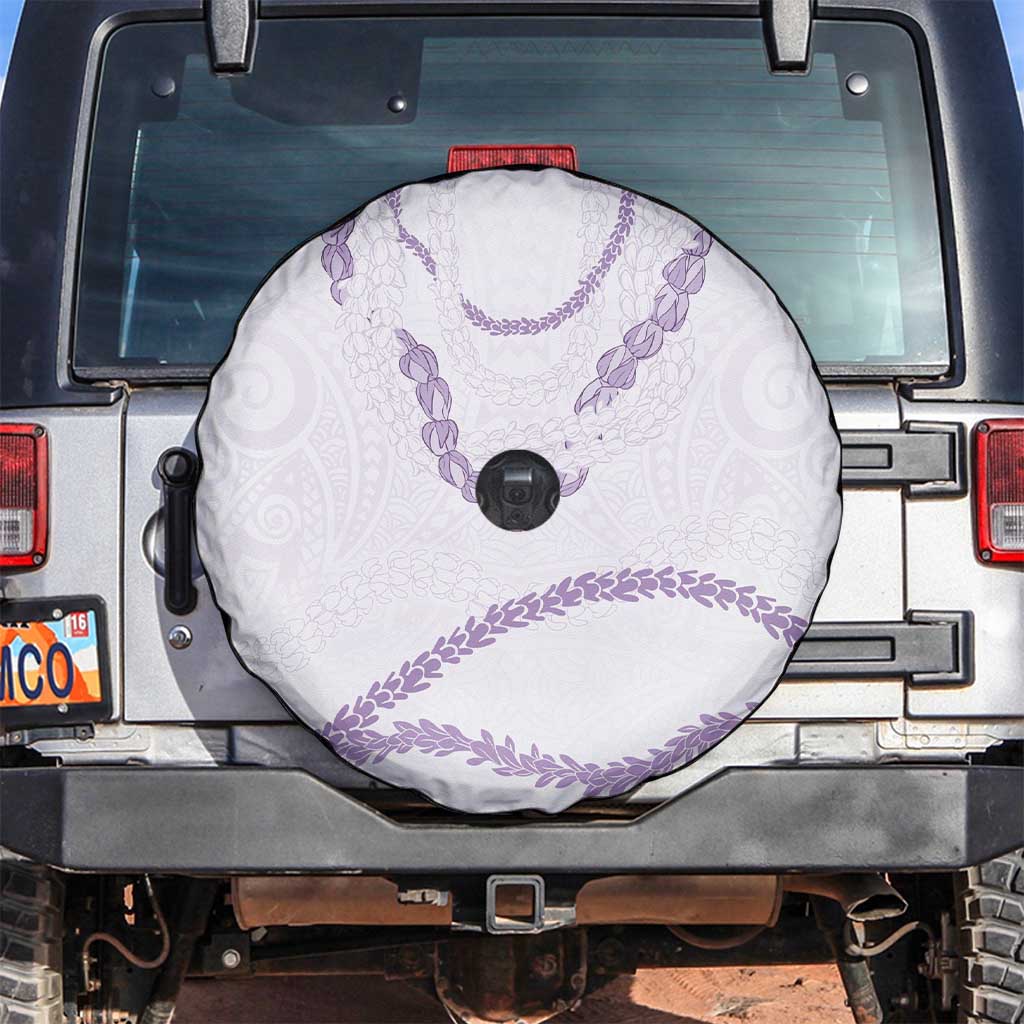 Aloha Lei Mikioi Spare Tire Cover Purple Polynesian Tribal Tatau Pattern
