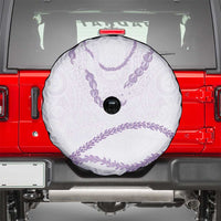 Aloha Lei Mikioi Spare Tire Cover Purple Polynesian Tribal Tatau Pattern