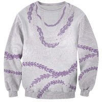 Aloha Lei Mikioi Sweatshirt Purple Polynesian Tribal Tatau Pattern LT9 Unisex Purple - Polynesian Pride