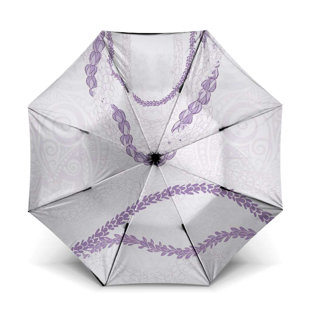 Aloha Lei Mikioi Umbrella Purple Polynesian Tribal Tatau Pattern - Polynesian Pride