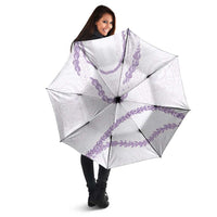 Aloha Lei Mikioi Umbrella Purple Polynesian Tribal Tatau Pattern - Polynesian Pride