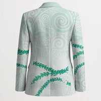 Aloha Lei Mikioi Blazer Sage Green Polynesian Tribal Tatau Pattern LT9 - Polynesian Pride