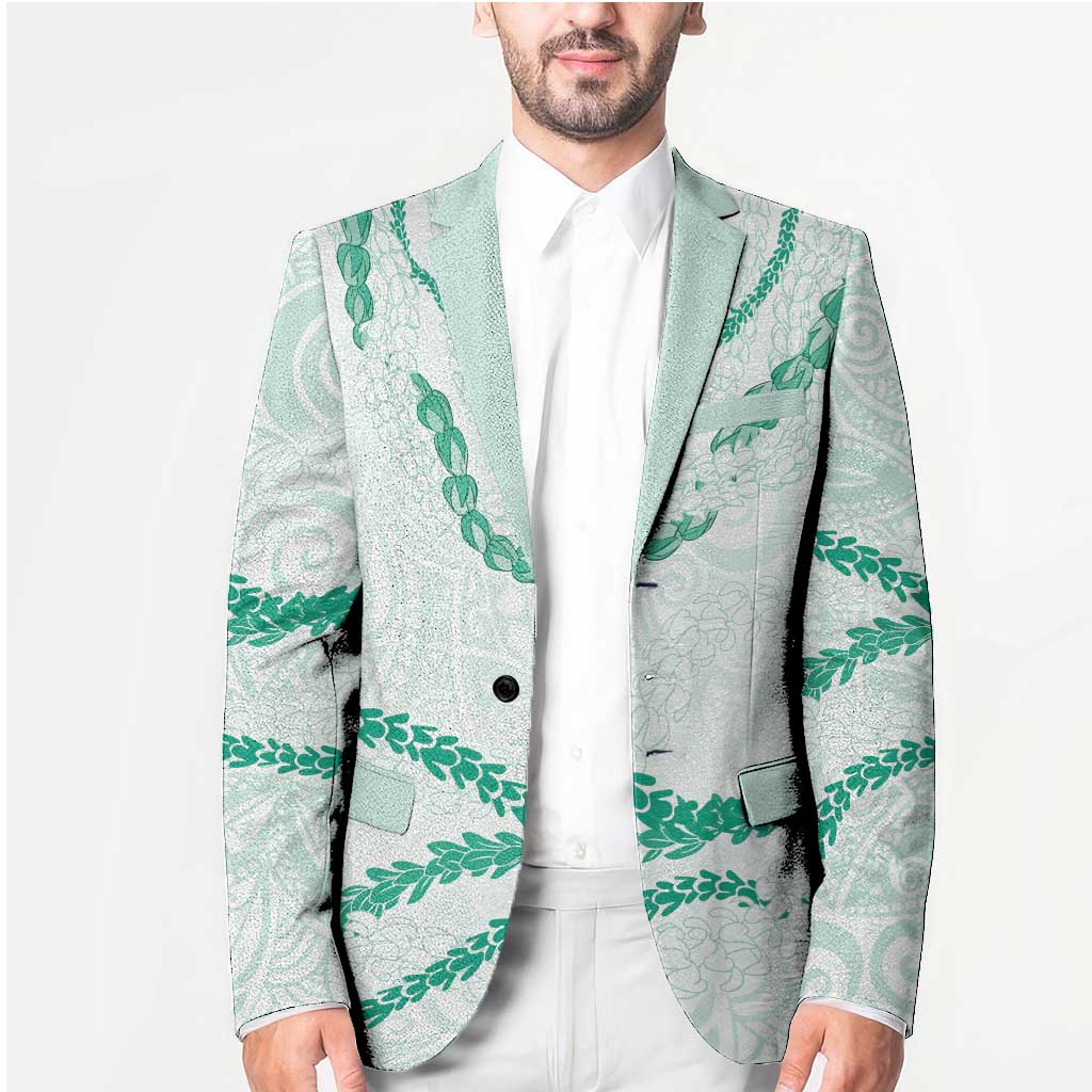 Aloha Lei Mikioi Blazer Sage Green Polynesian Tribal Tatau Pattern LT9 - Polynesian Pride