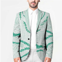 Aloha Lei Mikioi Blazer Sage Green Polynesian Tribal Tatau Pattern LT9 - Polynesian Pride