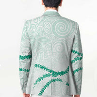 Aloha Lei Mikioi Blazer Sage Green Polynesian Tribal Tatau Pattern LT9 - Polynesian Pride