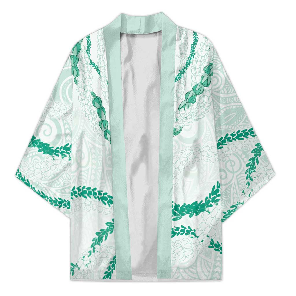 Aloha Lei Mikioi Kimono Sage Green Polynesian Tribal Tatau Pattern - Polynesian Pride