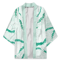 Aloha Lei Mikioi Kimono Sage Green Polynesian Tribal Tatau Pattern - Polynesian Pride