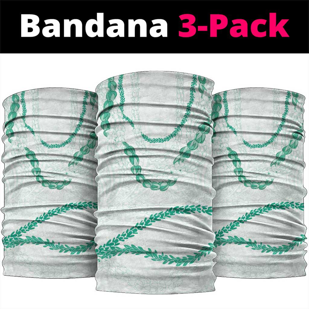 Aloha Lei Mikioi Neck Gaiter Sage Green Polynesian Tribal Tatau Pattern - Polynesian Pride