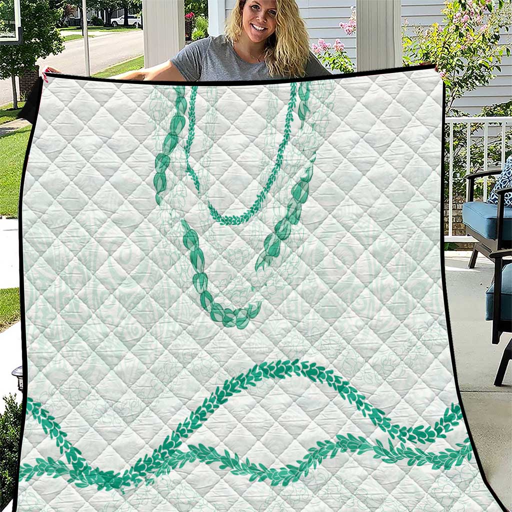 Aloha Lei Mikioi Quilt Sage Green Polynesian Tribal Tatau Pattern LT9 Green - Polynesian Pride