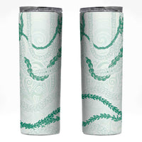 Aloha Lei Mikioi Skinny Tumbler Sage Green Polynesian Tribal Tatau Pattern LT9 Green - Polynesian Pride
