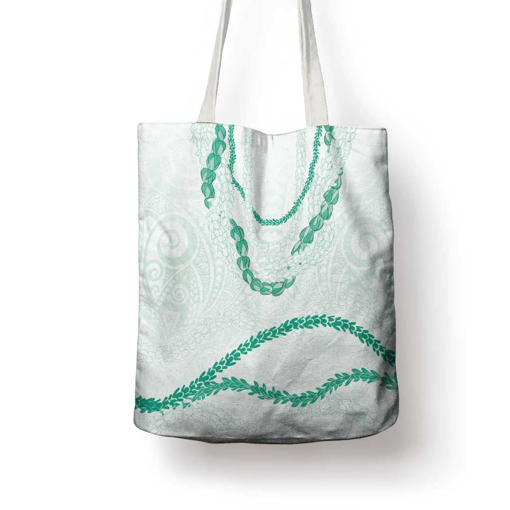 Aloha Lei Mikioi Tote Bag Sage Green Polynesian Tribal Tatau Pattern LT9 - Polynesian Pride