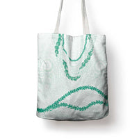 Aloha Lei Mikioi Tote Bag Sage Green Polynesian Tribal Tatau Pattern LT9 - Polynesian Pride