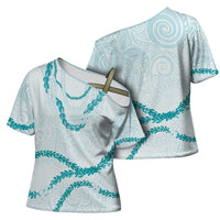 Aloha Lei Mikioi Cross Shoulder Shirt Aloha Lei Mikioi LT9 - Polynesian Pride