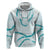 Aloha Lei Mikioi Hoodie Teal Polynesian Tribal Tatau Pattern