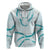 Aloha Lei Mikioi Hoodie Teal Polynesian Tribal Tatau Pattern