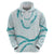 Aloha Lei Mikioi Hoodie Teal Polynesian Tribal Tatau Pattern