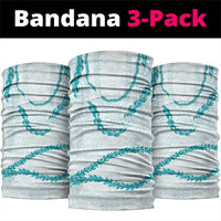 Aloha Lei Mikioi Neck Gaiter Aloha Lei Mikioi LT9 package One Size: 25*50cm Teal - Polynesian Pride