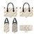 Aloha Pakalana and Puakenikeni Lei Leather Bag Beige Hawaiian Pattern - Polynesian Pride