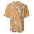 Aloha Pakalana and Puakenikeni Lei Baseball Jersey Gold Hawaiian Pattern