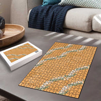 Aloha Pakalana and Puakenikeni Lei Puzzle Gold Hawaiian Pattern - Polynesian Pride