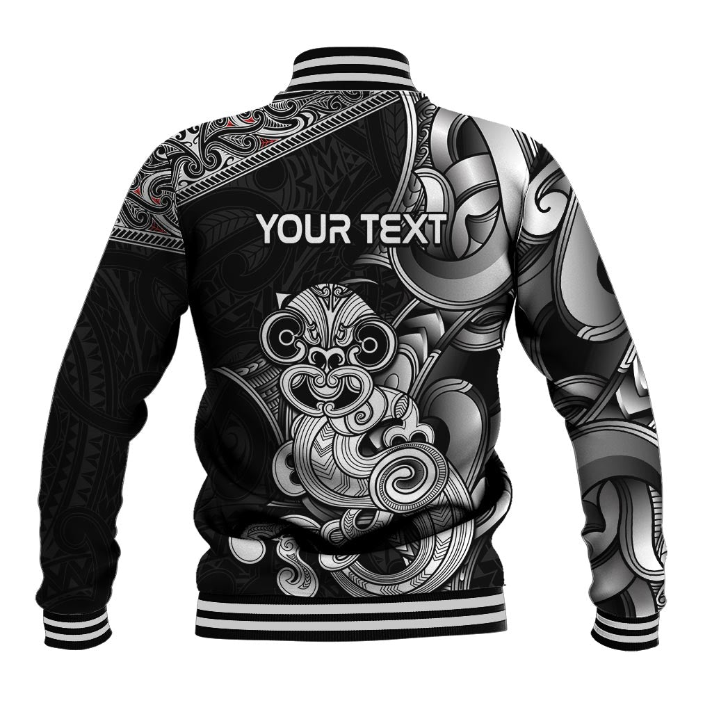 Personalised New Zealand Potae Pango Cricket Baseball Jacket Special Maori Hei Tiki Tribal Tattoo LT9 - Polynesian Pride