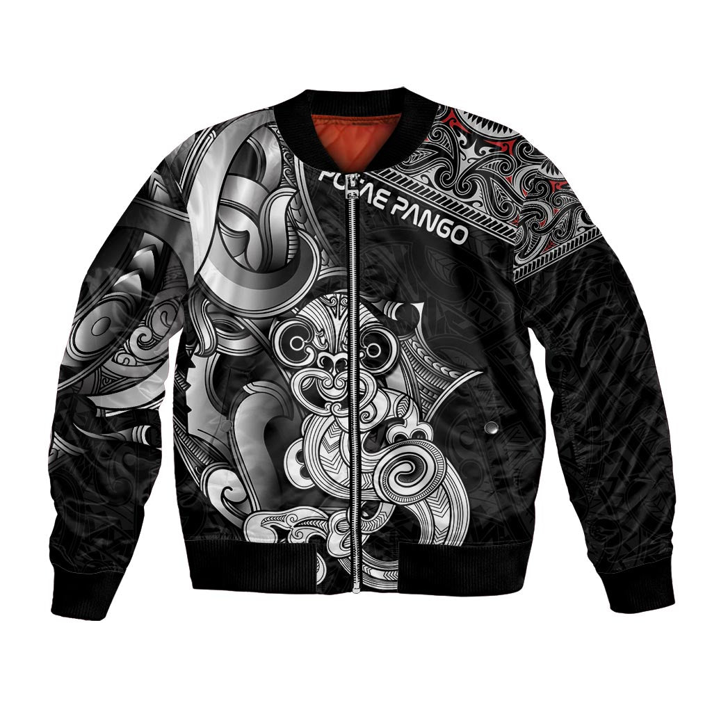 Personalised New Zealand Potae Pango Cricket Bomber Jacket Special Maori Hei Tiki Tribal Tattoo