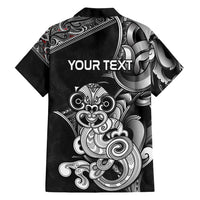 Personalised New Zealand Potae Pango Cricket Family Matching Off Shoulder Maxi Dress and Hawaiian Shirt Special Maori Hei Tiki Tribal Tattoo LT9 - Polynesian Pride