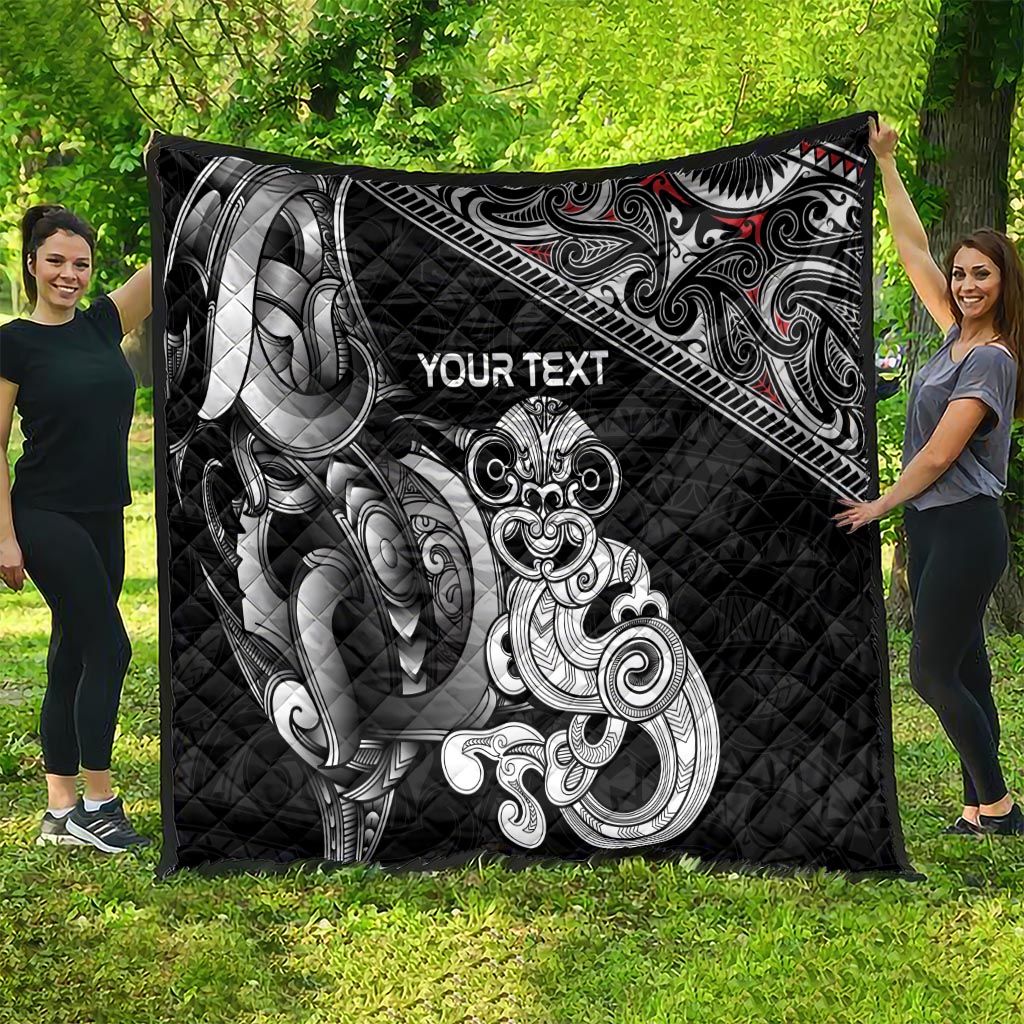Personalised New Zealand Potae Pango Cricket Quilt Special Maori Hei Tiki Tribal Tattoo LT9 - Polynesian Pride