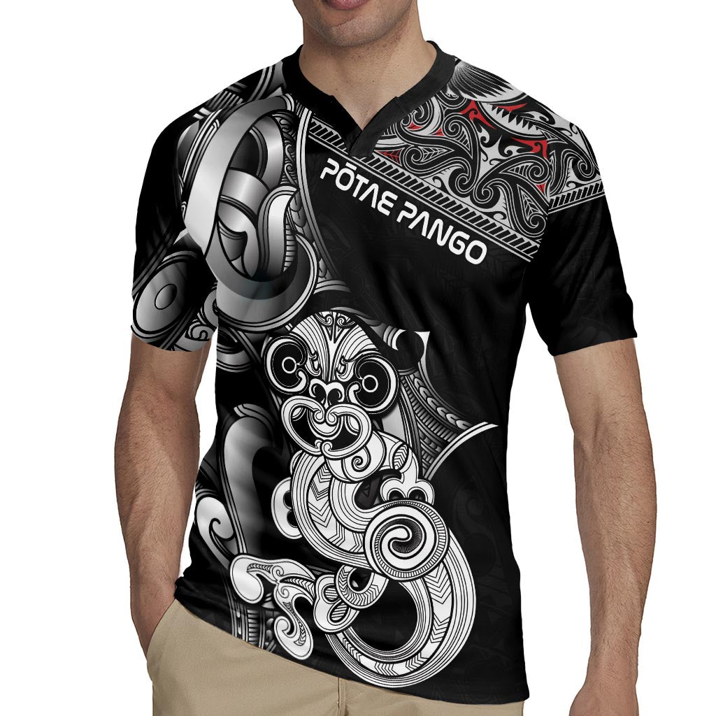 Personalised New Zealand Potae Pango Cricket Rugby Jersey Special Maori Hei Tiki Tribal Tattoo