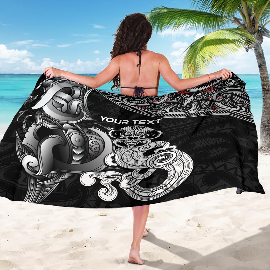 Personalised New Zealand Potae Pango Cricket Sarong Special Maori Hei Tiki Tribal Tattoo LT9 - Polynesian Pride