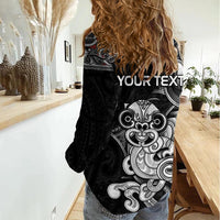 Personalised New Zealand Potae Pango Cricket Women Casual Shirt Special Maori Hei Tiki Tribal Tattoo LT9 - Polynesian Pride